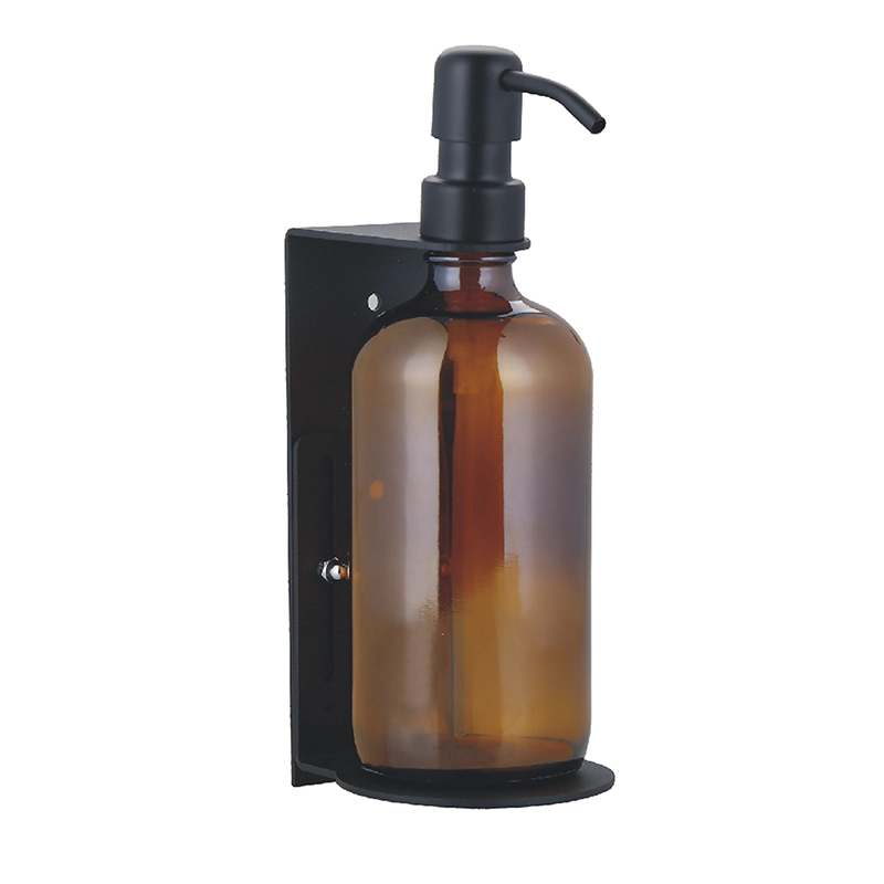 Matte Black 500ml Single Hotel Bathroom Shampoo Shower Dispensers