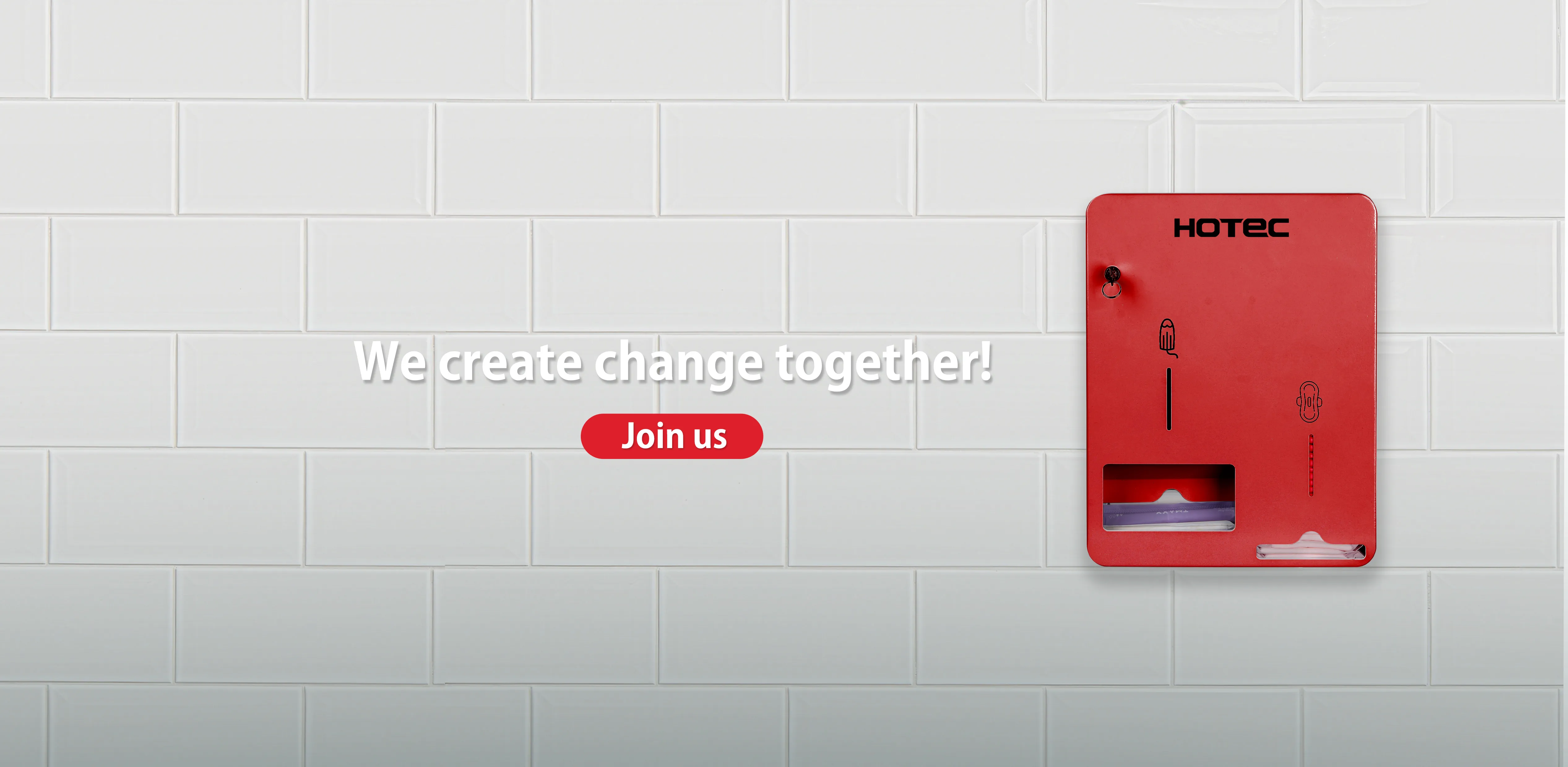 Three Channels Tampons & Pads Dispensers