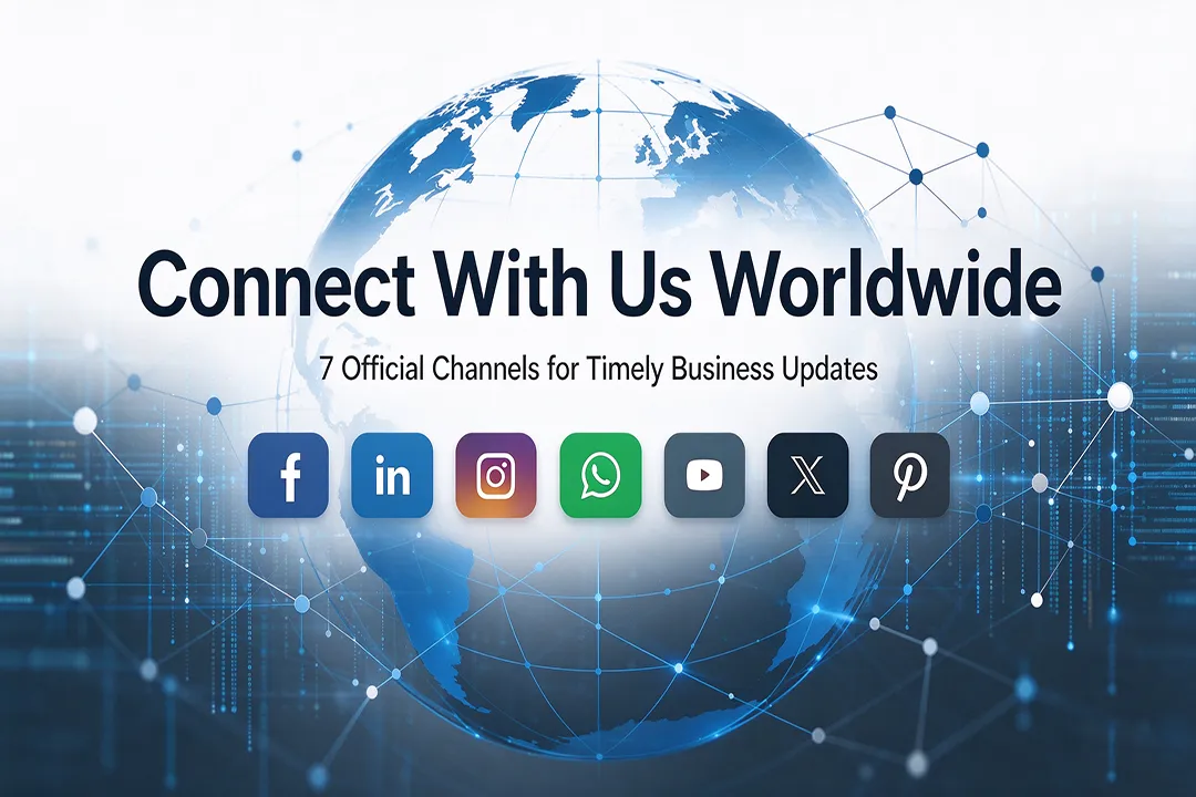 Follow Our Official Social Media Channels for Timely Corporate & Industry Updates